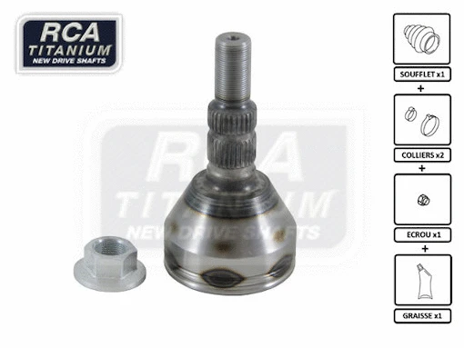 Jeu de joints, arbre de transmission RCA FRANCE OA85