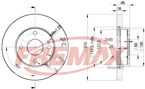 Disque de frein FREMAX BD-3254