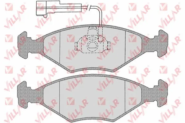 Kit de plaquettes de frein, frein à disque VILLAR 626.1204