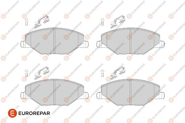 Kit de plaquettes de frein, frein à disque EUROREPAR 1686267980