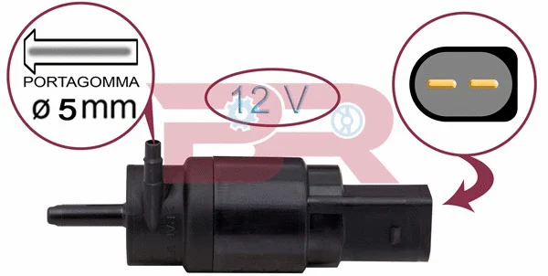 Pompe d'eau de nettoyage, nettoyage des vitres BOTTO RICAMBI BRAC5670