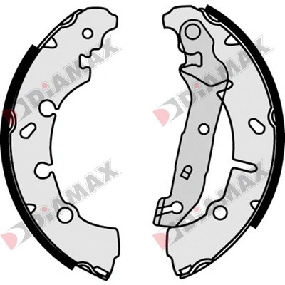 Jeu de mâchoires de frein DIAMAX N01107