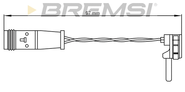 Contact d'avertissement, usure des plaquettes de frein BREMSI WI0590