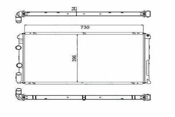 Radiateur, refroidissement du moteur ORDONEZ 2060167