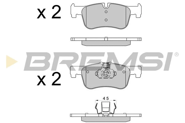 Kit de plaquettes de frein, frein à disque BREMSI BP3520