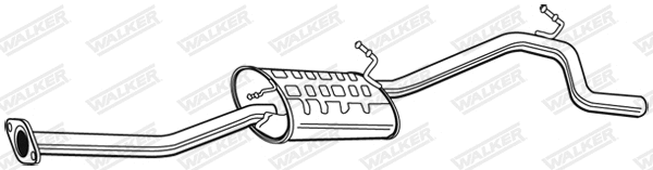 Silencieux arrière WALKER 22814