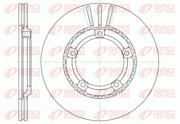 Disque de frein REMSA 6870.10