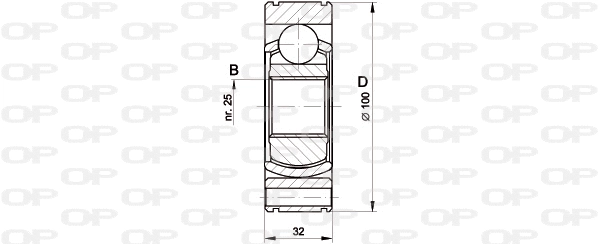 Jeu de joints, arbre de transmission OPEN PARTS CVJ5419.20