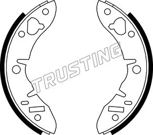 Jeu de mâchoires de frein TRUSTING 007.007