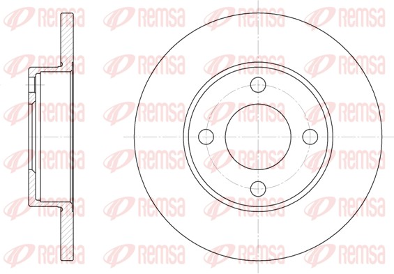 Disque de frein REMSA 6181.00