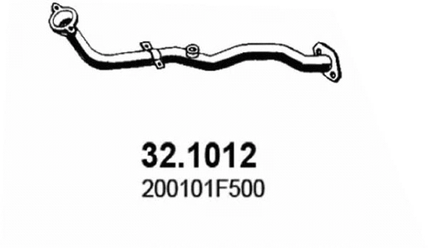 Tuyau d'échappement ASSO 32.1012