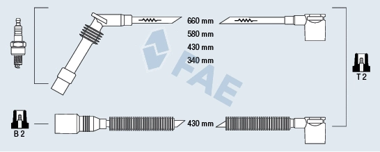 Kit de câbles d'allumage FAE 85105