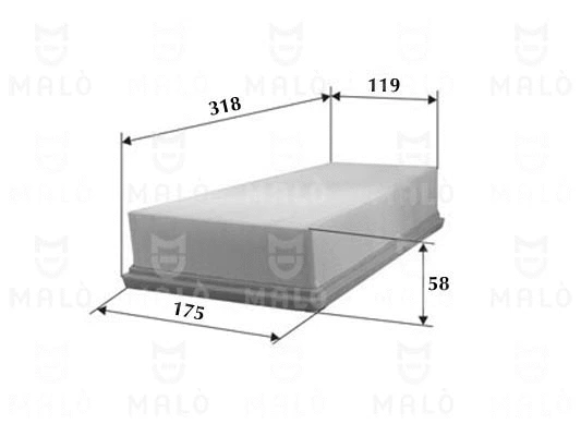 Filtre à air AKRON-MALÒ 1500427