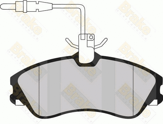 Kit de plaquettes de frein, frein à disque Brake ENGINEERING PA1143