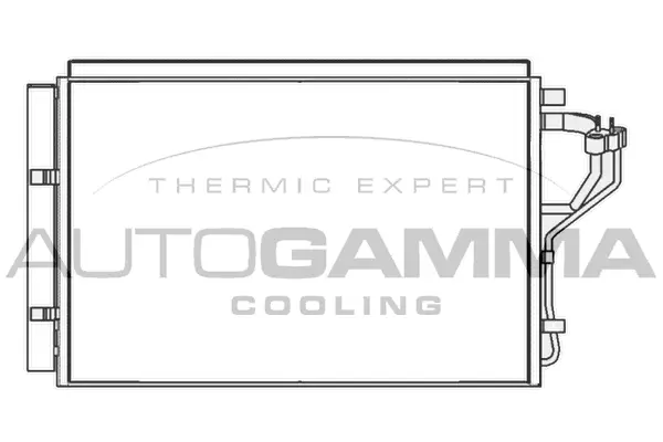 Condenseur, climatisation AUTOGAMMA 105979