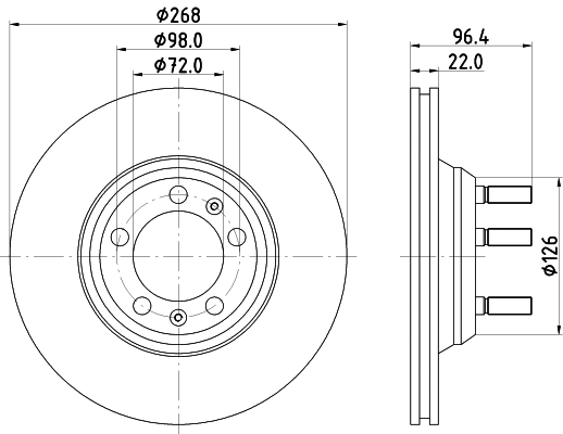 Disque de frein MINTEX MDC238