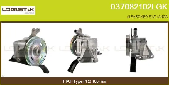 Pompe hydraulique, direction LGK 037082102LGK