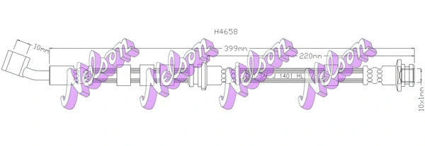 Flexible de frein BROVEX-NELSON H4658