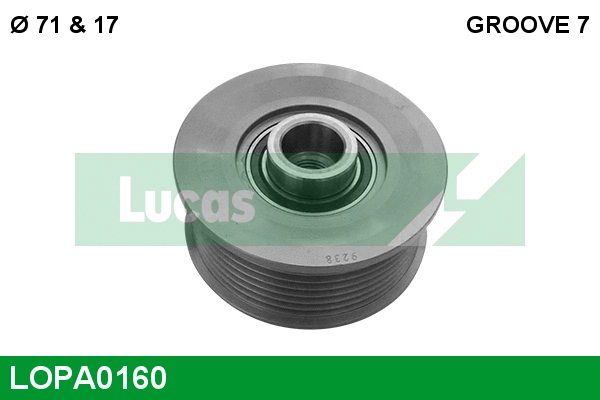 Poulie roue libre, alternateur LUCAS LOPA0160