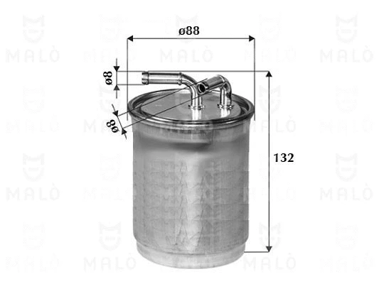 Filtre à carburant AKRON-MALÒ 1520039