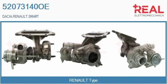 Turbocompresseur, suralimentation REAL 52073140OE