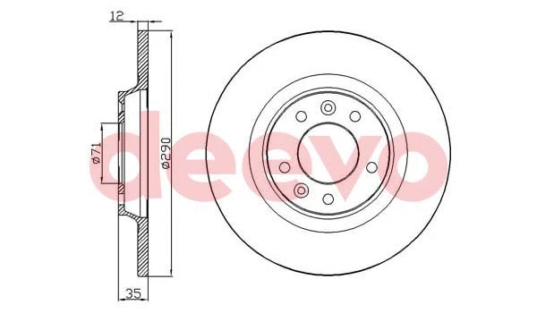 Disque de frein DEEVO BD17100
