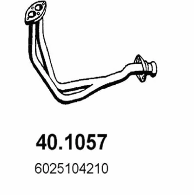 Tuyau d'échappement ASSO 40.1057