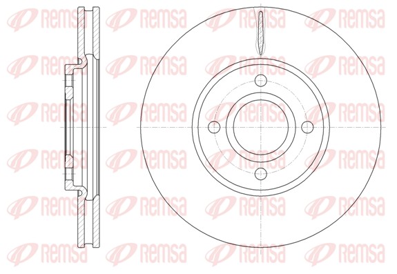 Disque de frein REMSA 61601.10