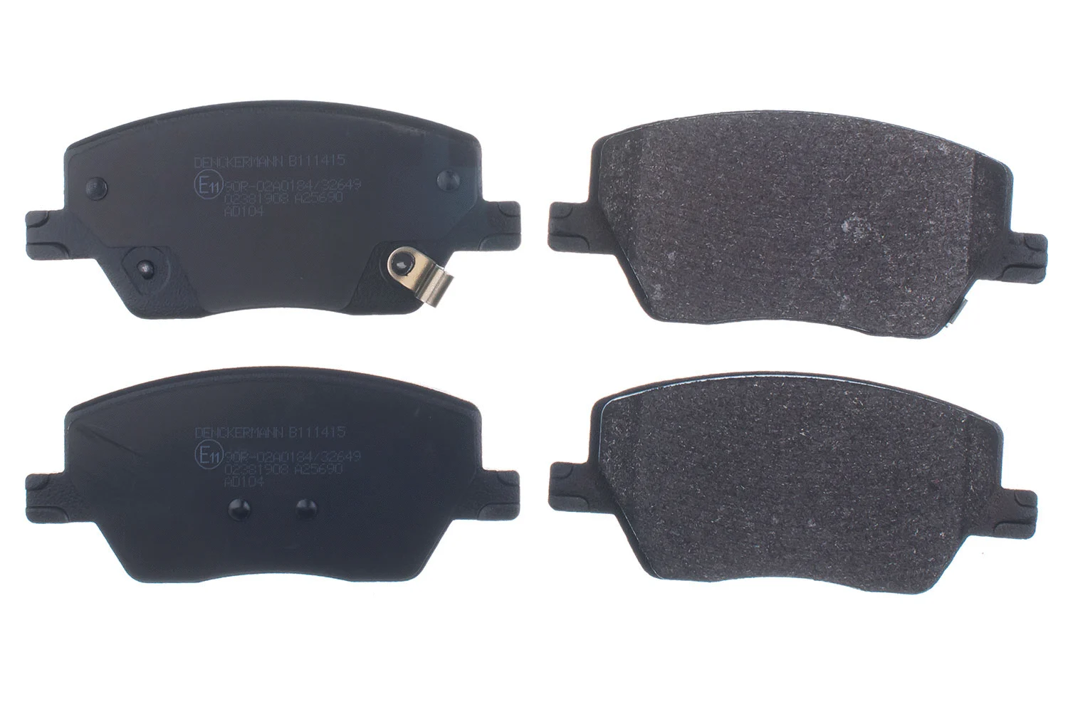 Kit de plaquettes de frein, frein à disque DENCKERMANN B111415