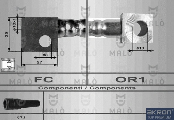 Flexible de frein AKRON-MALÒ 8544