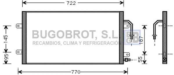 Condenseur, climatisation BUGOBROT 62-CR5012