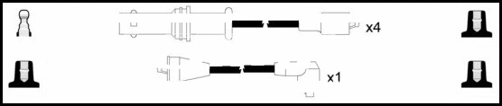 Kit de câbles d'allumage LEMARK HOES1190