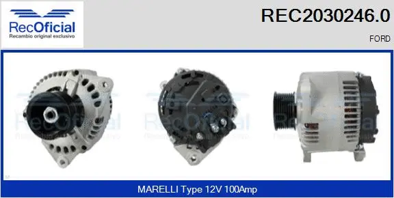 Alternateur RECOFICIAL REC2030246.0