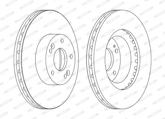 Disque de frein FERODO DDF1630C-D