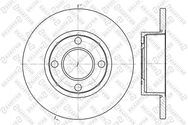 Disque de frein STELLOX 6020-4737-SX