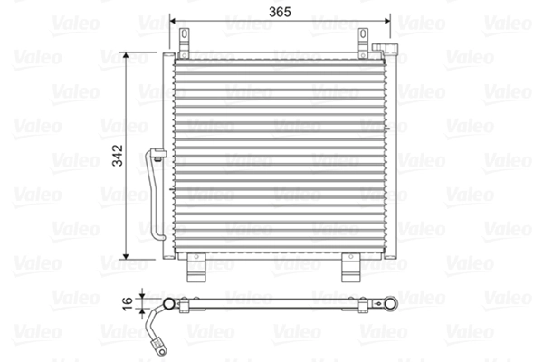 Condenseur, climatisation VALEO 822591