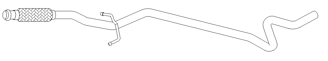 Tuyau d'échappement Vellerand 12055