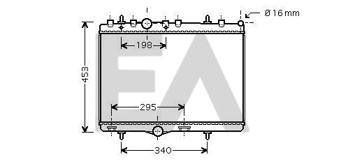 Radiateur, refroidissement du moteur EACLIMA 31R55117