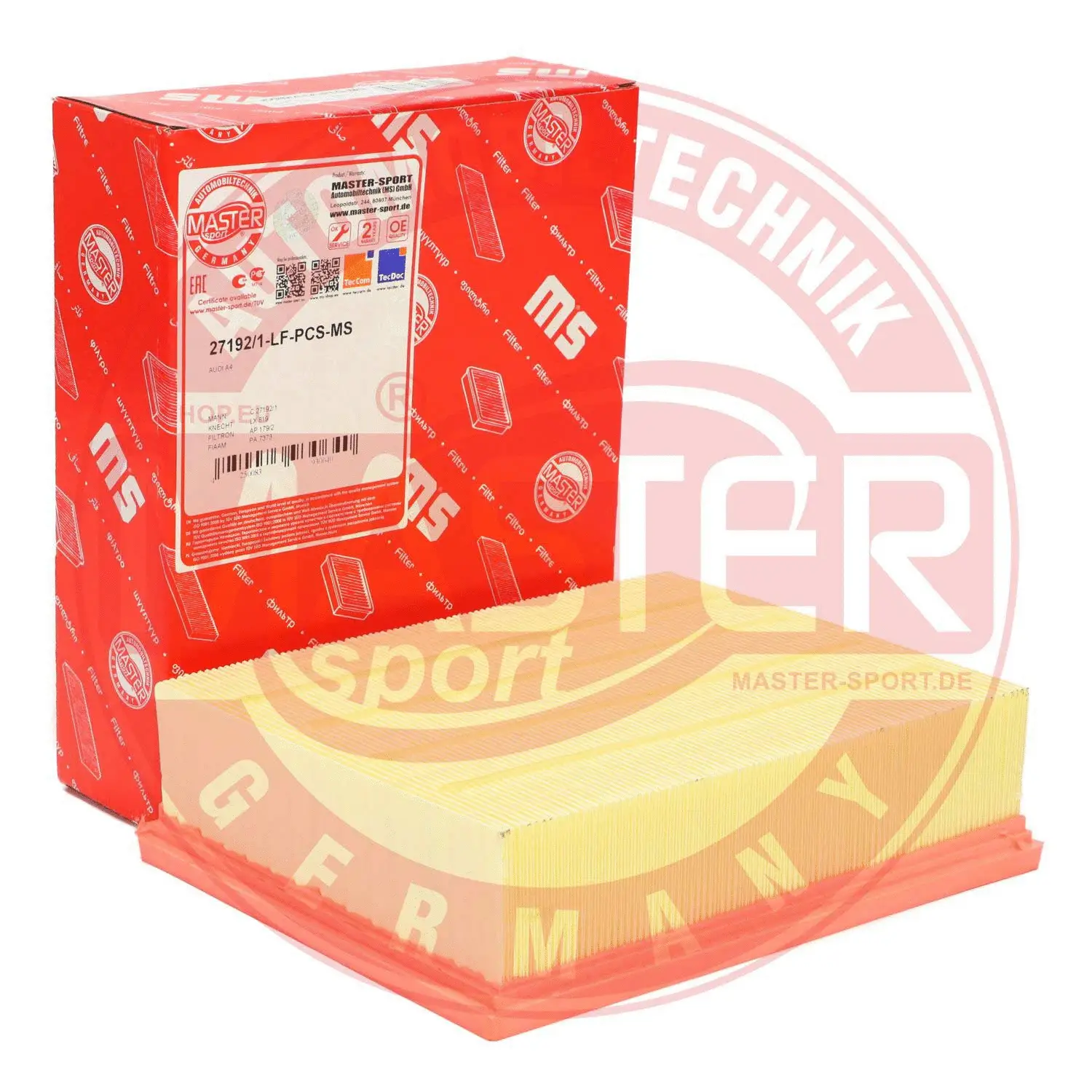 Filtre à air MASTER-SPORT GERMANY 27192/1-LF-PCS-MS