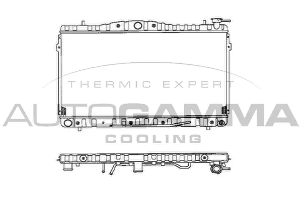 Radiateur, refroidissement du moteur AUTOGAMMA 101444