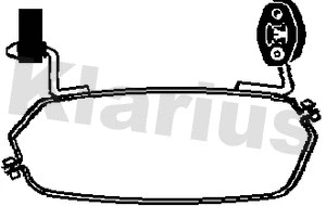 Pièce de serrage, échappement KLARIUS 430602