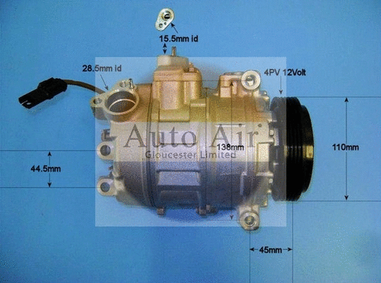 Compresseur, climatisation AUTO AIR GLOUCESTER 14-9768