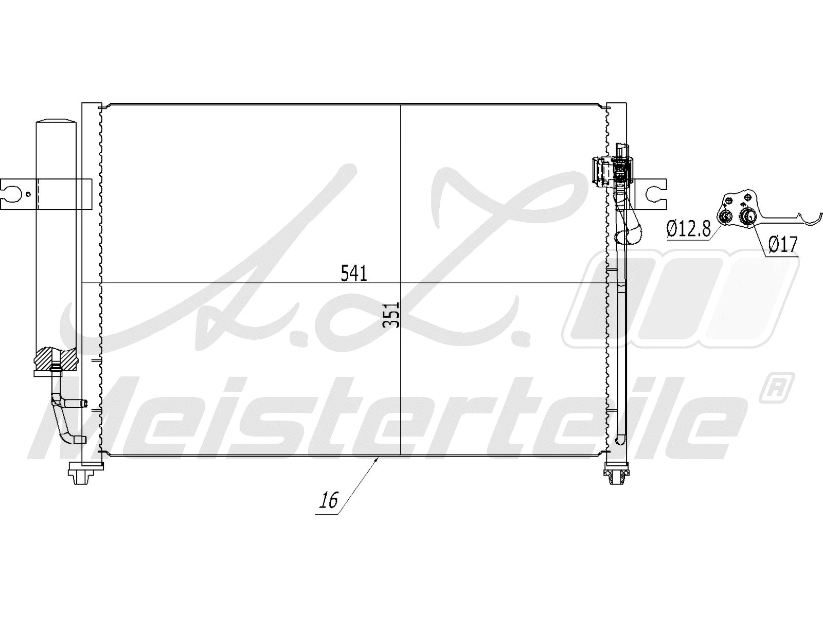Condenseur, climatisation A.Z. Meisterteile AZMT-45-030-1380