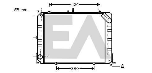 Radiateur, refroidissement du moteur EACLIMA 31R71060