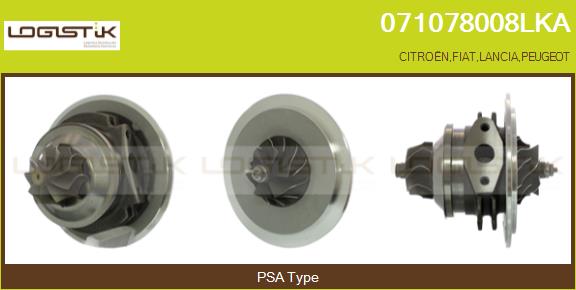 Groupe carter, turbocompresseur LGK 071078008LKA