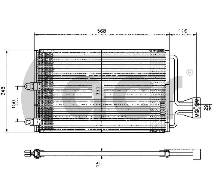 Condenseur, climatisation ACR 300008