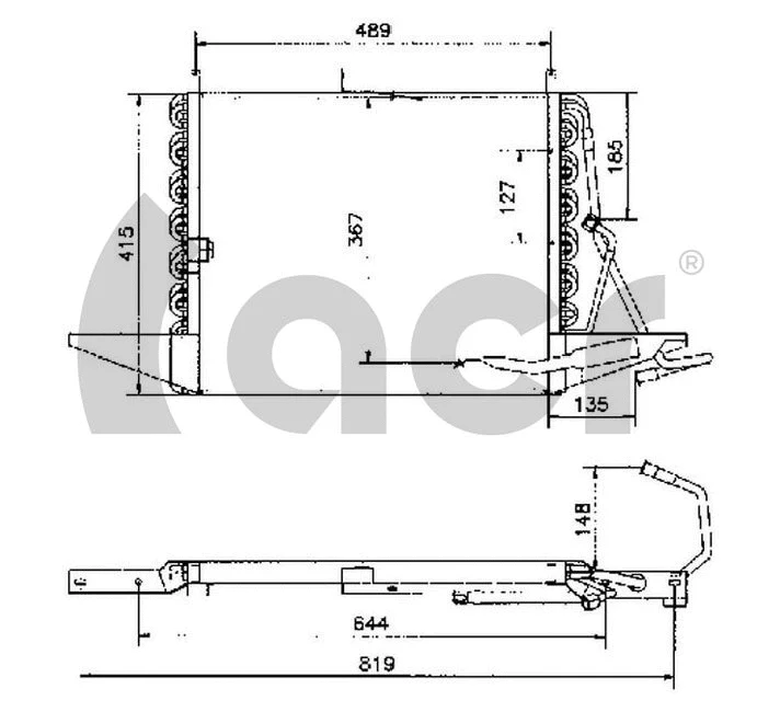 Condenseur, climatisation ACR 300054