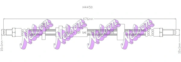 Flexible de frein KAWE H4450