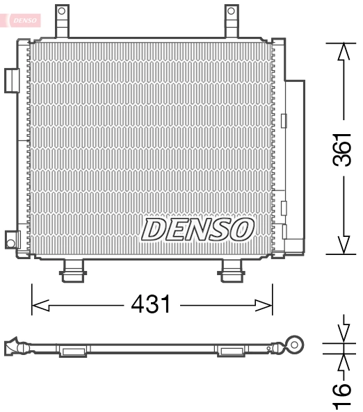 Condenseur, climatisation DENSO DCN47004