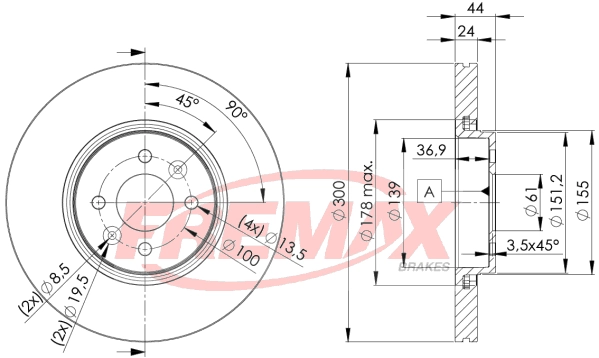 Disque de frein FREMAX BD-7897